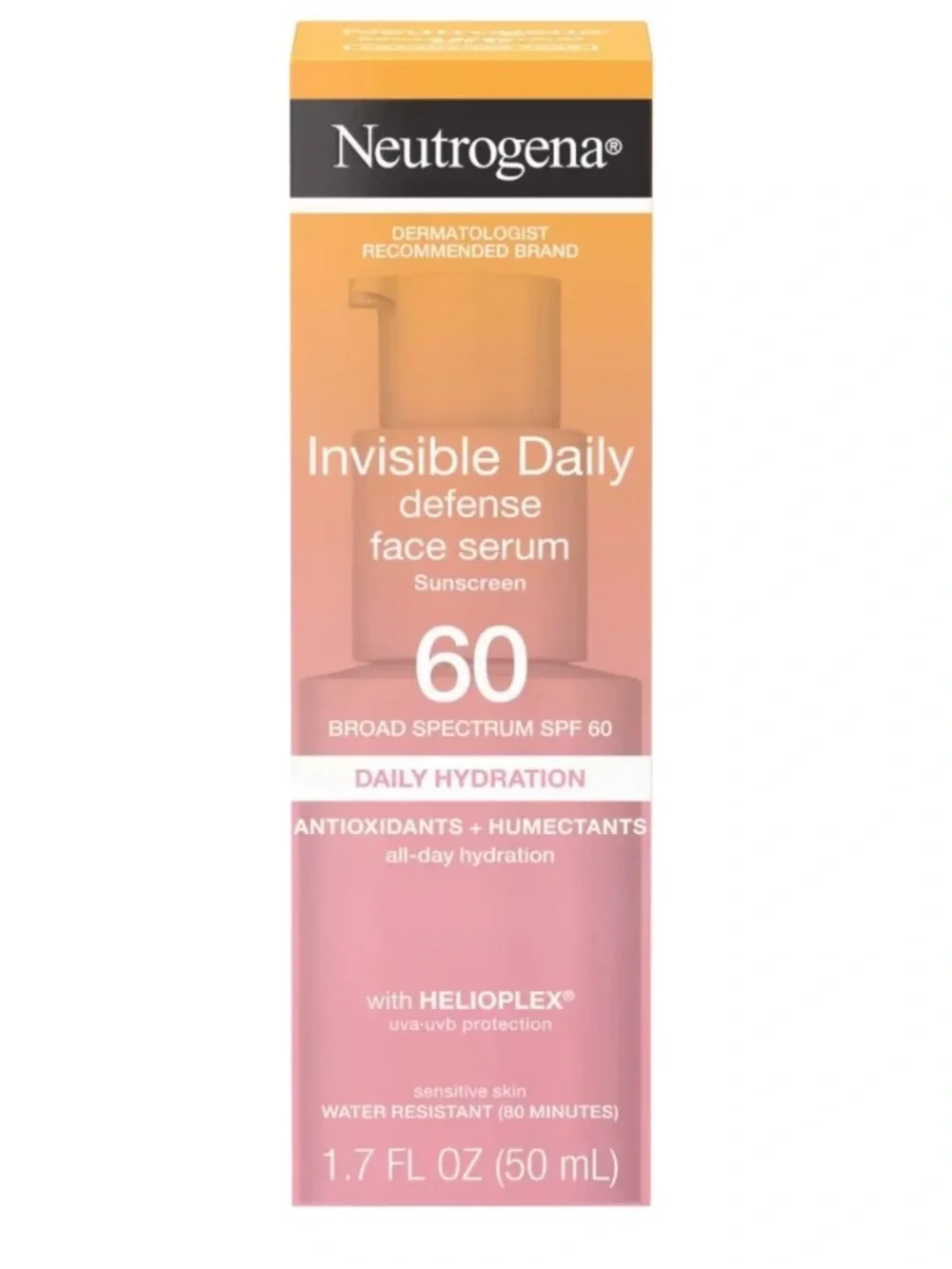 Neutrogena Invisible Daily Defense Face Serum SPF 60 - Antioxidants